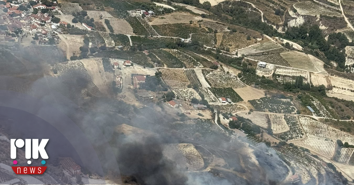 Υπό έλεγχο η πυρκαγιά στο Όμοδος -Ξέσπασε λίγο μετά τη σύσκεψη της Υπουργού Γεωργίας