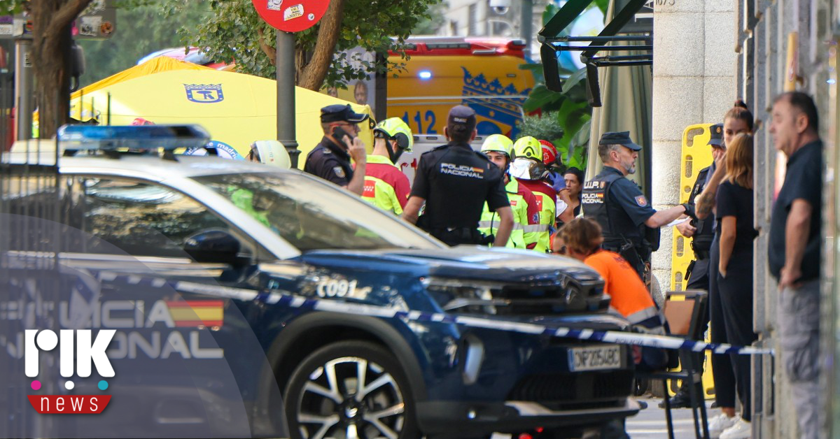 [ΒΙΝΤΕΟ] Τμήμα πολυόροφου κτηρίου κατέρρευσε στο κέντρο της Μαδρίτης
