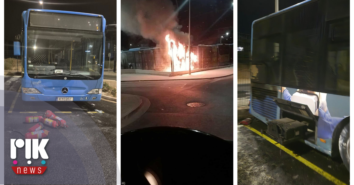 Πυρκαγιά ξέσπασε σε λεωφορείο στην Πάφο