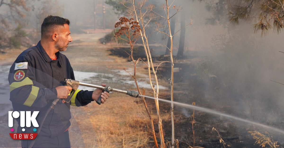 Περιορίστηκε η πυρκαγιά μεταξύ των κοινοτήτων Δοράς και Γεροβάσας