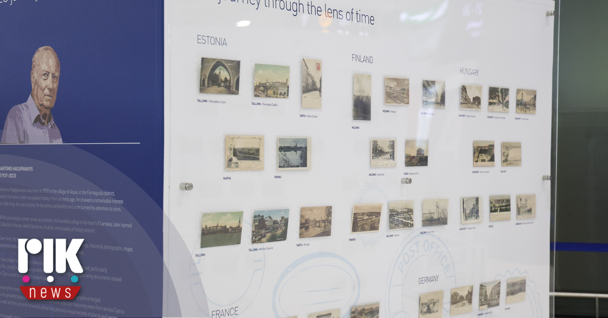 Έκθεση σπάνιων καρτ ποστάλ στο αεροδρόμιο Λάρνακας – Ταξίδι στον χρόνο μέσα από την πλούσια συλλογή του αείμνηστου Α. Χατζηπαναγή (VIDEO & PHOTOS)
