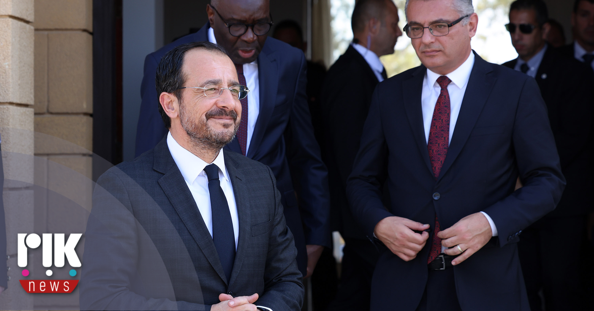 LIVE Απευθείας από το ΡΙΚ η πρώτη κοινή συνάντηση Χριστοδουλίδη – Έρχιουρμαν με Ολγκίν