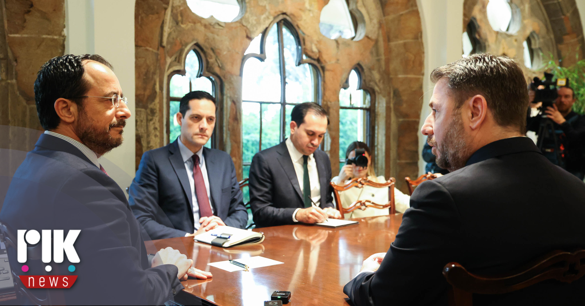 Συνάντηση  Νίκου Ανδρουλάκη με τον Πρόεδρο Χριστοδουλίδη