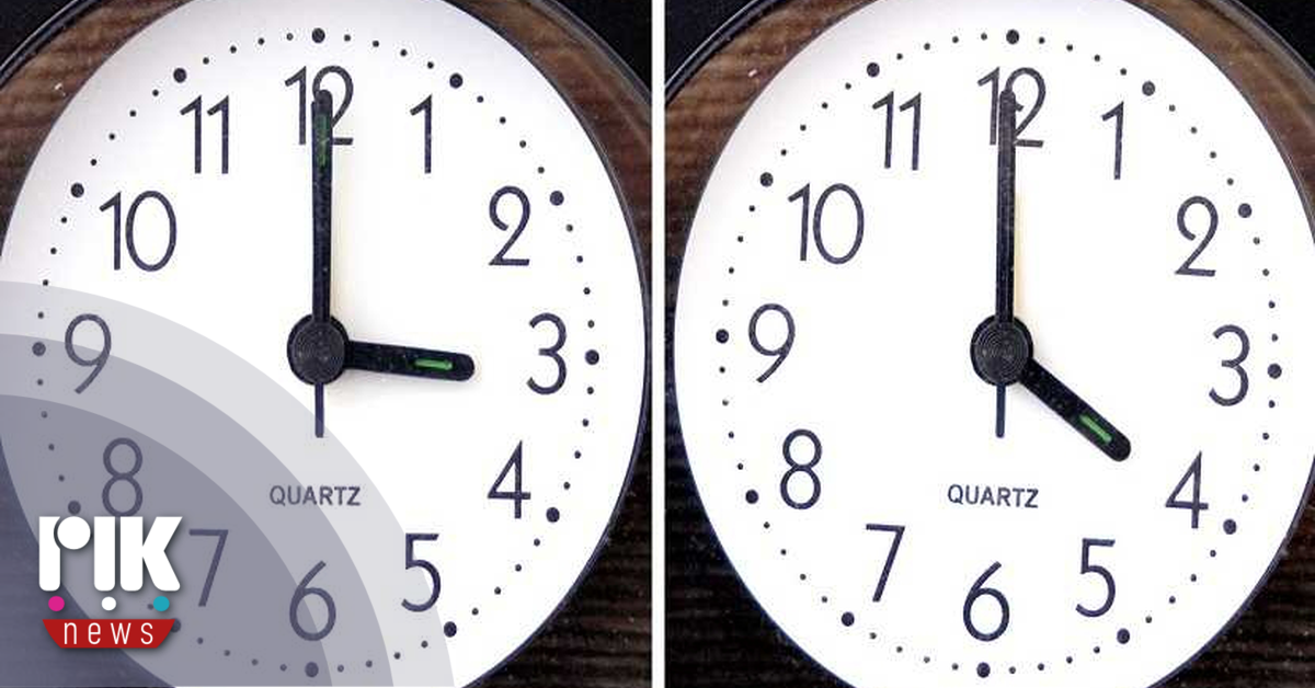 Μια ώρα μπροστά μετακινήθηκαν οι δείκτες των ρολογιών